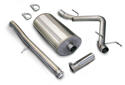 Exhaust System - Sport - Cat-Back - 3 in Diameter - 4 in Tip - Stainless - Natural - GM LS-Series - GM Fullsize Truck 2010-13 - Kit Exhaust System - Sport - Cat-Back - 3 in Diameter - 4 in Tip - Stainless - Natural - GM LS-Series - GM Fullsize Truck 2010-13 - Kit