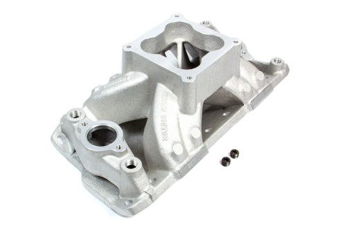 Intake Manifold - Super Victor 4500 23 Degree - Dominator Flange - Single Plane - Aluminum - Natural - Small Block Chevy - Each