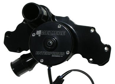 Water Pump - Electric - 1-3/4 in Hose Barb Inlet - Gaskets / Hardware / Wiring - Aluminum - Black Anodized - GM LT-Series - Kit