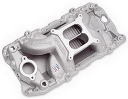 Intake Manifold - RPM Air-Gap 2-O - Square Bore - Dual Plane - Oval Port - Aluminum - Natural - Big Block Chevy - Each Intake Manifold - RPM Air-Gap 2-O - Square Bore - Dual Plane - Oval Port - Aluminum - Natural - Big Block Chevy - Each