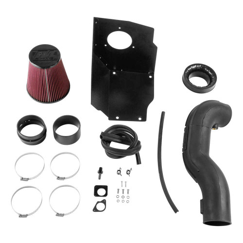 Air Induction System - Delta Force - Reusable Oiled Filter - Plastic - Black - GM LS-Series - GM Fullsize SUV / Truck 2009-14 - Kit