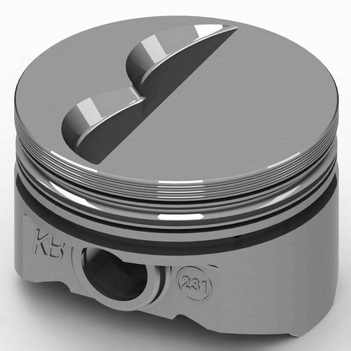 Piston - KB Series - Hypereutectic - 4.040 in Bore - 1/16 x 1/16 x 3/16 in Ring Grooves - Minus 6.00 cc - Small Block Chevy - Set of 8 Piston - KB Series - Hypereutectic - 4.040 in Bore - 1/16 x 1/16 x 3/16 in Ring Grooves - Minus 6.00 cc - Small Block Chevy - Set of 8