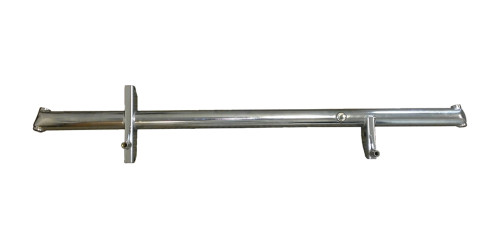 Front Axle Assembly - Lightweight - 2.5 in OD - 51 in Wide - 8 and 12 Degree Front Spindles - Chromoly - Chrome - Triple X Sprint Car - Each