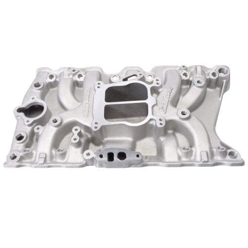 Intake Manifold - Performer Olds 350 - Spread / Square Bore - Dual Plane - Aluminum - Natural - Oldsmobile V8 - Each Intake Manifold - Performer Olds 350 - Spread / Square Bore - Dual Plane - Aluminum - Natural - Oldsmobile V8 - Each