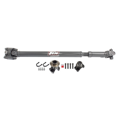 Drive Shaft - Performance - 1310 U-Joints - Hardware Included - Chromoly - Gray Paint - Front - Jeep Wrangler JK 2007-17 - Each