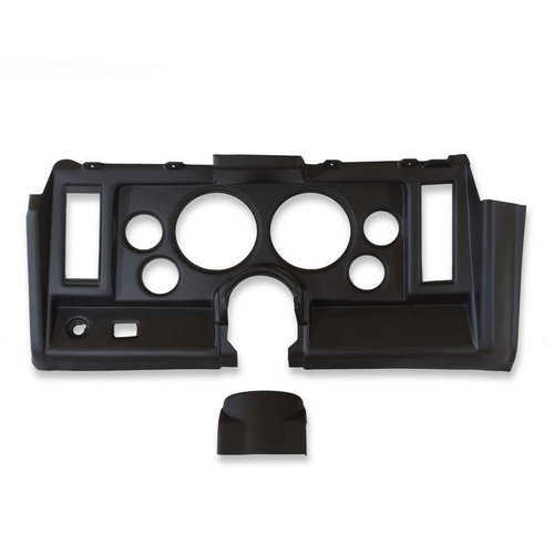 Dash Panel - Gauge Works - Four 2-1/16 in Holes - Two 5 in Holes - Plastic - Black - GM F-Body 1969 - Each