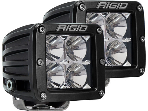 LED Light Assembly - D-Series PRO - Flood - 30 Watts - 4 White LED - 2-15/16 x 3-3/16 in Rectangle - Surface Mount - Aluminum - Black Powder Coat - Universal - Pair