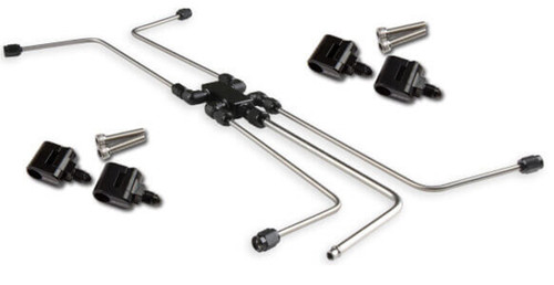 Steam Vent Hose - 3 AN Female - 3/16 in Tube Diameter - Steam Vent Adapters Included - Stainless - Aluminum - Black Anodized - GM LS-Series - Kit Steam Vent Hose - 3 AN Female - 3/16 in Tube Diameter - Steam Vent Adapters Included - Stainless - Aluminum - Black Anodized - GM LS-Series - Kit