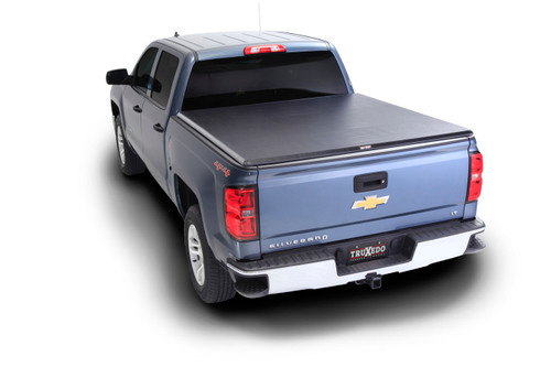 Tonneau Cover - Truxport - Roll-Up - Hook and Loop Attachment - Vinyl Top - Black - 6 ft Bed - GM Midsize Truck 2015-22 - Kit