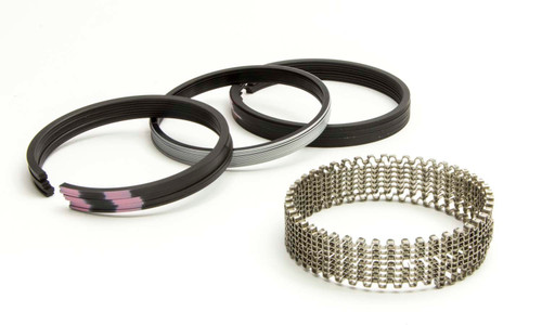 Piston Rings - Hellfire® - 4.060 in Bore - File Fit - 1/16 x 1/16 x 3/16 in Thick - Standard Tension - Ductile Iron - Natural - 8-Cylinder - Kit