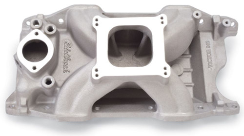 Intake Manifold - Victor 340 / 360 - Square Bore - Single Plane - Aluminum - Natural - Small Block Mopar - Each