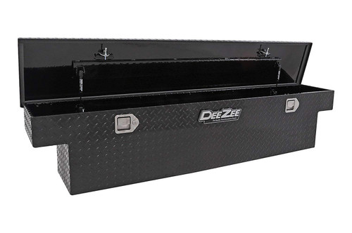 Truck Box - Specialty Series - Toolbox - Single Lid - 64 in Long - 15 in Wide - 15 in Tall - Aluminum - Black Powder Coat - Universal - Each