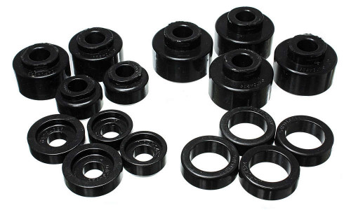 Body Mount Bushing - Hyper-Flex - Polyurethane - Black - Ford Fullsize Truck - 1999-2007 - Kit