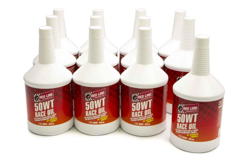 Motor Oil - 50WT Race Oil - High Zinc - 15W50 - Synthetic - 1 qt Bottle - Set of 12