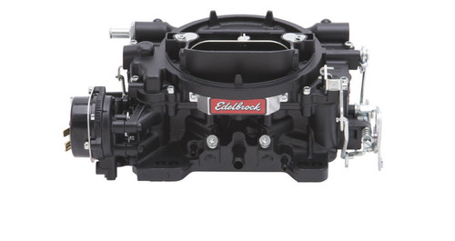 Carburetor - Performer - 4-Barrel - 600 CFM - Square Bore - Electric Choke - Mechanical Secondary - Single Inlet - Black Powder Coat - Each