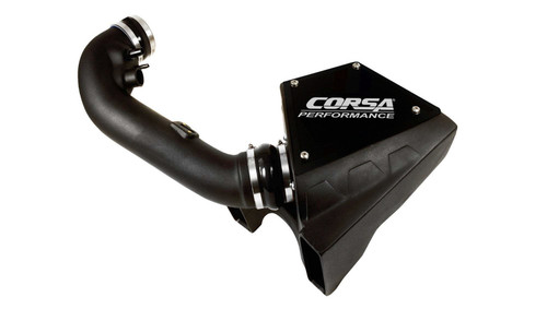 Air Induction System - MaxFlow 5 - Closed Box - Reusable Oiled Filter - Plastic - Black - Ford Coyote - Ford Mustang 2011-14 - Kit
