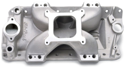 Intake Manifold - Victor E 23 Degree - Competition EFI Flange - Single Plane - Aluminum - Natural - Small Block Chevy - Each