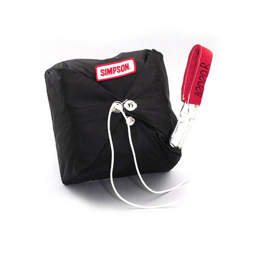 Drag Parachute - Sky Jacker - 10 ft - Handmade Cross Form Design - Up to 200 MPH - Nylon Pack / Pilot Parachute - Red - Each