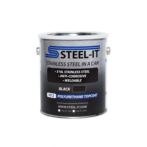 Paint - Stainless Steel in a Can - Polyurethane - Weldable - Non-Corrosive - Black - 1 gal Can - Each
