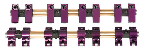 Rocker Arm - Shaft Mount - 1.65 Ratio - Full Roller - Aluminum - Purple Anodized - Big Block Buick - Kit