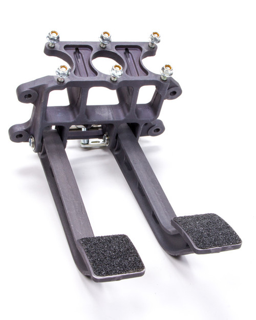 Pedal Assembly - Brake / Clutch - 6.25 to 1 Ratio - Reverse Swing Mount - Balance Bar - Aluminum - Black Anodized - Universal - Each Pedal Assembly - Brake / Clutch - 6.25 to 1 Ratio - Reverse Swing Mount - Balance Bar - Aluminum - Black Anodized - Universal - Each