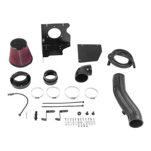 Air Induction System - Delta Force - Reusable Oiled Filter - Plastic - Black - 3.6 L - Jeep Wrangler JL 2018 - Kit