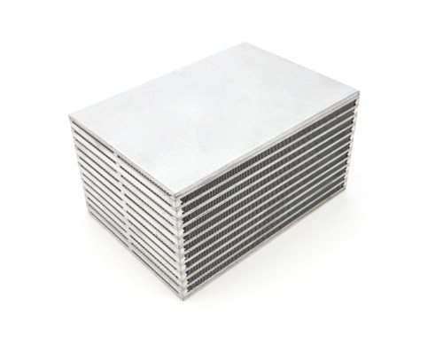 Intercooler Core - Horizontal Flow - 8.5 x 6 x 4.5 in Tall - Aluminum - Natural - Each