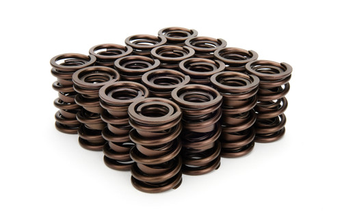 Valve Spring - NexTek - Dual Spring / Damper - 534 lb/in Spring Rate - 1.190 in Coil Bind - 1.570 in OD - Polished - Set of 16