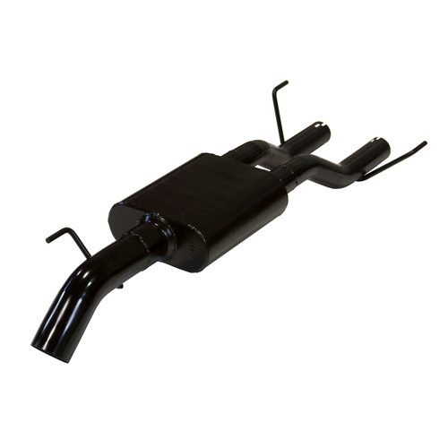 Exhaust System - Outlaw - Cat-Back - 3 in Tailpipe - 3 in Tips - Stainless - Black / Natural - Toyota Fullsize Truck 2009-21 - Kit