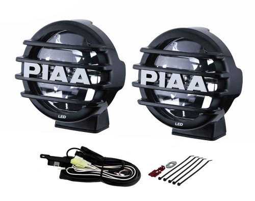 LED Light Assembly - LP 560 Series - Driving - 7 Watts - 2 White LED - 6 in Round - Surface Mount - Steel - Black Powder Coat - Universal - Kit