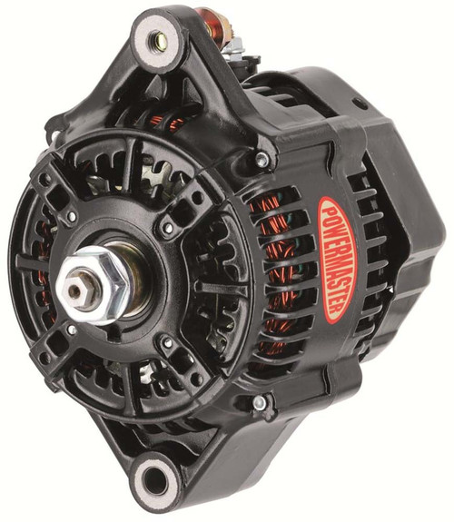 Alternator - Denso Style Race - Denso 118 mm - 150 amps - 12V - 1-Wire - No Pulley - Aluminum Case - Black Powder Coat - Denso Style - Each Alternator - Denso Style Race - Denso 118 mm - 150 amps - 12V - 1-Wire - No Pulley - Aluminum Case - Black Powder Coat - Denso Style - Each