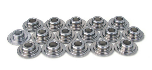 Valve Spring Retainer - 10 Degree - 1.065 in / 0.700 in OD Steps - 1.437-1.500 in Dual Spring - Titanium - Set of 16