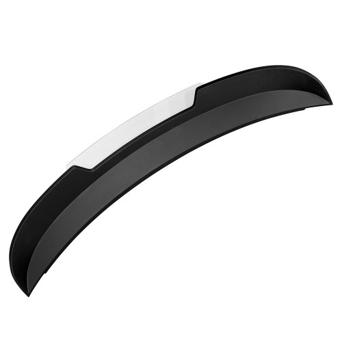 Spoiler Wicker Bill - Rear - Bolt-On - Hardware Included - Adjustable Polycarbonate Flap Included - Plastic - Black - Each