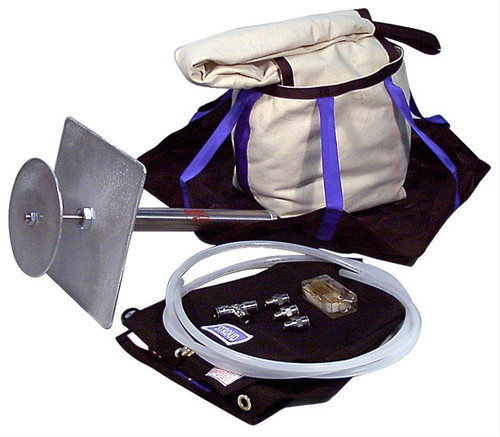 Drag Parachute - Model 430 - Up to 200 MPH - Large Air Launcher Included - Nylon Pack / Pilot Parachute - Black - Kit