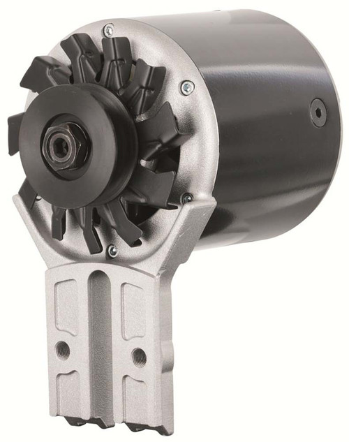 Alternator - PowerGEN - 90 amps - 12V - 1-Wire - Single Belt Pulley - Aluminum Case - Black Powder Coat - Ford Flat Head 1939-48 - Each