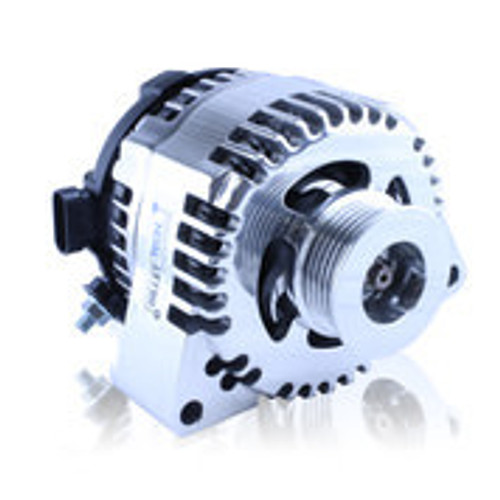 Alternator - S-Series Billet - 170 amps - 12V - 1-Wire - 6-Rib Serpentine Pulley - Aluminum Case - Polished - Chevy Corvette 1999-2016 - Each