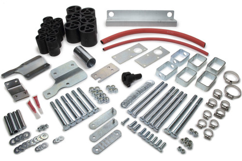 Body Lift - 3 in Lift - Blocks / Bumper Brackets / Hardware / Steering and Wheel Well Extensions Included - Nylon / Steel - Black - Nissan Fullsize Truck 1986-97 - Kit Body Lift - 3 in Lift - Blocks / Bumper Brackets / Hardware / Steering and Wheel Well Extensions Included - Nylon / Steel - Black - Nissan Fullsize Truck 1986-97 - Kit