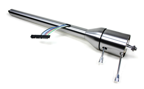 Steering Column - Tilt - 2 in Tube - 32 in Length - Hazard / Turn Signal - Steel - Natural - Universal - Each