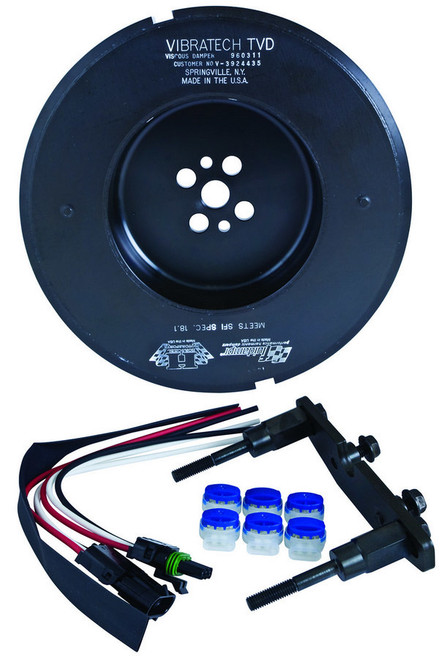 Harmonic Balancer - 9.750 in OD - Steel - Black Zinc - Internal Balance - Dodge Cummins - Each