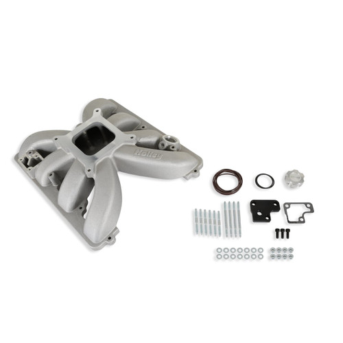 Intake Manifold - Square Bore - Single Plane - Aluminum - Natural - Mopar Gen III Hemi - Kit Intake Manifold - Square Bore - Single Plane - Aluminum - Natural - Mopar Gen III Hemi - Kit