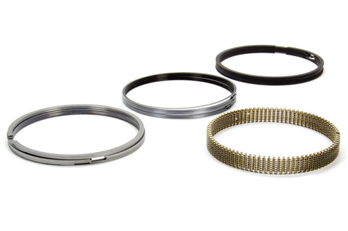 Piston Rings - Classic Steel Advanced Profiling - 4.165 in Bore - File Fit - 0.043 in x 0.043 in x 3.0 mm Thick - Low Tension - Steel - Chromium Nitride - 8-Cylinder - Kit
