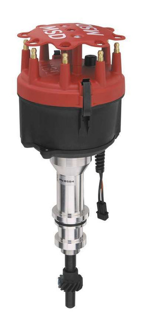 Distributor - Billet - Magnetic Pickup - Mechanical Advance - HEI Style Terminal - Red - Small Block Ford - Each Distributor - Billet - Magnetic Pickup - Mechanical Advance - HEI Style Terminal - Red - Small Block Ford - Each