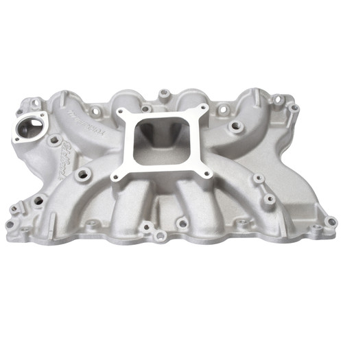 Intake Manifold - Torker II 460 - Square Bore - Single Plane - Aluminum - Natural - Big Block Ford - Each