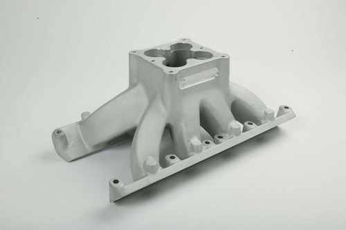 Intake Manifold - 4.0 - Dominator Flange - 9.500 in Deck Height - Aluminum - Natural - Small Block Ford - Each