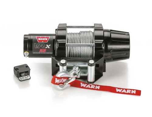 Winch - VRX 25 - 2500 lb Capacity - Roller Fairlead - Handlebar Switch - 3/16 in x 50 ft Steel Rope - 12V - Kit