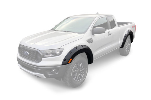 Fender Flare - pocket Style - Front / Rear - 2 in Wide - Plastic - Black - Ford Ranger 2019 - Kit