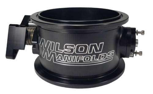 Throttle Body - V-Band Flange - 123 mm Single Blade - V-Band Provision - Aluminum - Black Anodized - Universal - Each