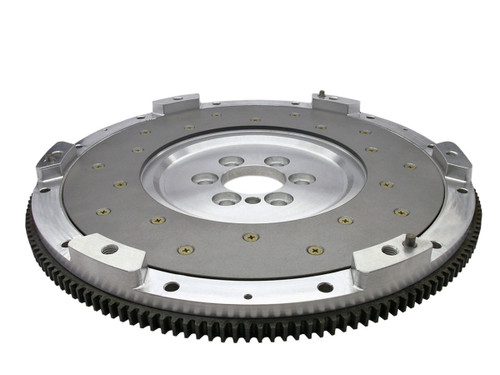 Flywheel - 168 Tooth - 13.0 lb - Replaceable Surface - Aluminum - Natural - Internal Balance - GM LS-Series - Each