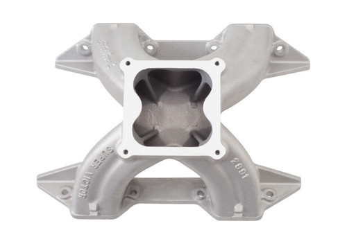 Intake Manifold - Super Victor 440 - Dominator Flange - Single Plane - Aluminum - Natural - Mopar RB-Series - Each