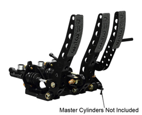 Pedal Assembly - Gas / Brake / Clutch - 5.25 to 1 Ratio - Forward Floor Mount - Aluminum - Black Paint - Each
